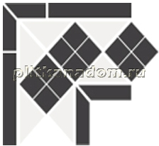 Top Cer Octagon Corner Lisbon-1 with 1 strip Stand. (Tr.16, Dots 14, Strips 14) Угол 21,5х21,5х15 см