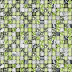 Azori Элара Verde Зеленая Глянцевая Мозаика 30х30 см