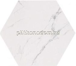 Casalgrande Padana Marmoker Statuario Grigio Esagono Lucido Декор 51,9х30 см