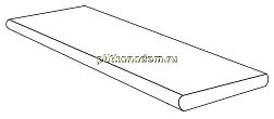 Casalgrande Padana Marmoker Travertino Bianco Angolare (assemblato) Naturale Ступень 118х33 см