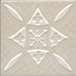 Kerama Marazzi Бахия Декор 2 бежевый светлый, глянцевый 9,8x9,8 см