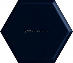 Paradyz Intense Tone Blue Heksagon Structure A Shiny Синяя Глянцевая Структурированная Настенная плитка 17,1x19,8 см