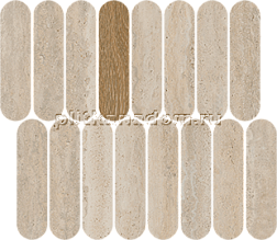 Vives Paris Mosaico Passy Natural Бежевая Матовая Мозаика 27x31 см