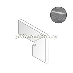 Cerdomus Luxe Battiscala Dx Dark Grey Nat. 60120 74978  Бордюр 60x120 см