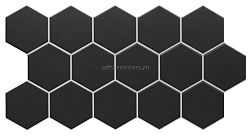 Realonda Ceramica Hex Black  Настенная плитка 51x26.5 см
