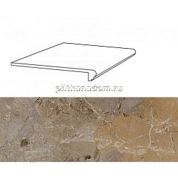 Seranit Breccia Full Lappato Cтупень c клеенным капиносом 30x120 см