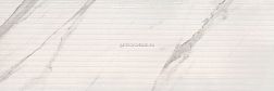 Eurotile Amina 674 AMM1WT Relief Бежевая Глянцевая Рельефная Настенная плитка 30x90 см