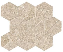 Atlas Concorde Boost Stone Cream Mosaico Hex Декор 25х28,5 см