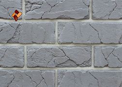 Next Stone Искусственный камень Кирпичная кладка Тевтонский кирпич арт. 06 Серый Матовый 9,2x28 см