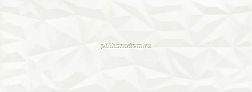 Tubadzin Tonara White Satin B Str Белая Структурированная Настенная плитка 32,8x89,8 см