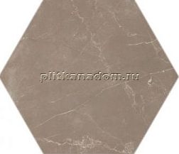 Casalgrande Padana Marmoker Pulpis Tortora Esagono Lucido Декор 51,9х30 см