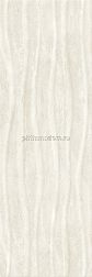 Eurotile Lia 141 Рельеф Волна Серая Глянцевая Настенная плитка 29,5х89,5 см