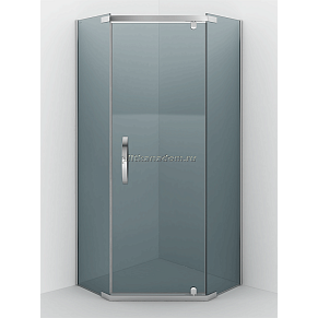 Alex Baitler AB245-100 Душевое ограждение 100x100x200 пятиугольное, тонированное