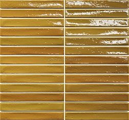 Amadis Fine Tiles Short Stick Mustard Crackle Мозаика 29,2x29,5 (2х15) см