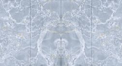 Zodiac Ceramica Onyx Blue Синий Глянцевый Керамогранит 120x260 см