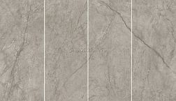 Atlas Concorde Marvel Meraviglia Silver Majestic Lapp. Kit Endless 4pcs Серый Лаппатированный Керамогранит 120x278 см