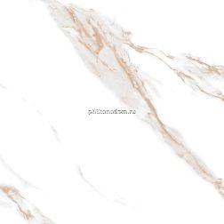 Ceradim Calacatta Sharp Gold Белый Полированный Керамогранит 80х80 см