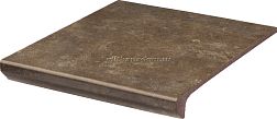 Paradyz Ilario Brown Mat Ступень прямая с капиносом 30х33 см