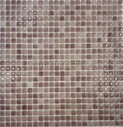 Gidrostroy Стеклянная мозаика QS-021 Коричневая Глянцевая 30x30 (1х1) см