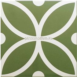 Equipe Rivoli Bergen Verde Зеленый Матовый Керамогранит 20x20 см