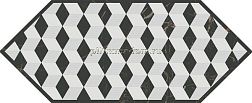 Kerama Marazzi Келуш HGD-A483-35006 Декор 4 Черно-белый Матовый 14х34 см