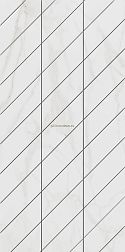 Ametis Supreme Gold Фальшмозаика SM02 Corner Белый Неполированный Декор Правый 30x60 см